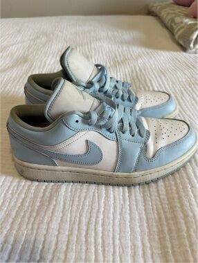 NIKE Air Jordan Women’s Baby Blue Low-Top Sneakers